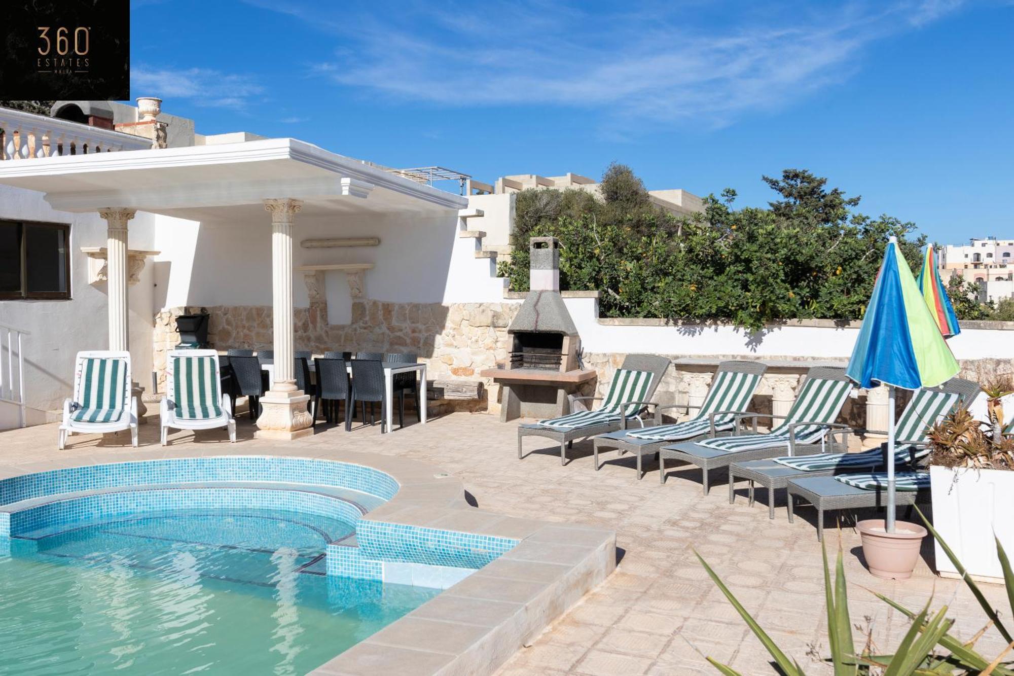 Massive Villa Pool Area With Views, Wifi With Bbq By 360 Estates Mellieħa Kültér fotó