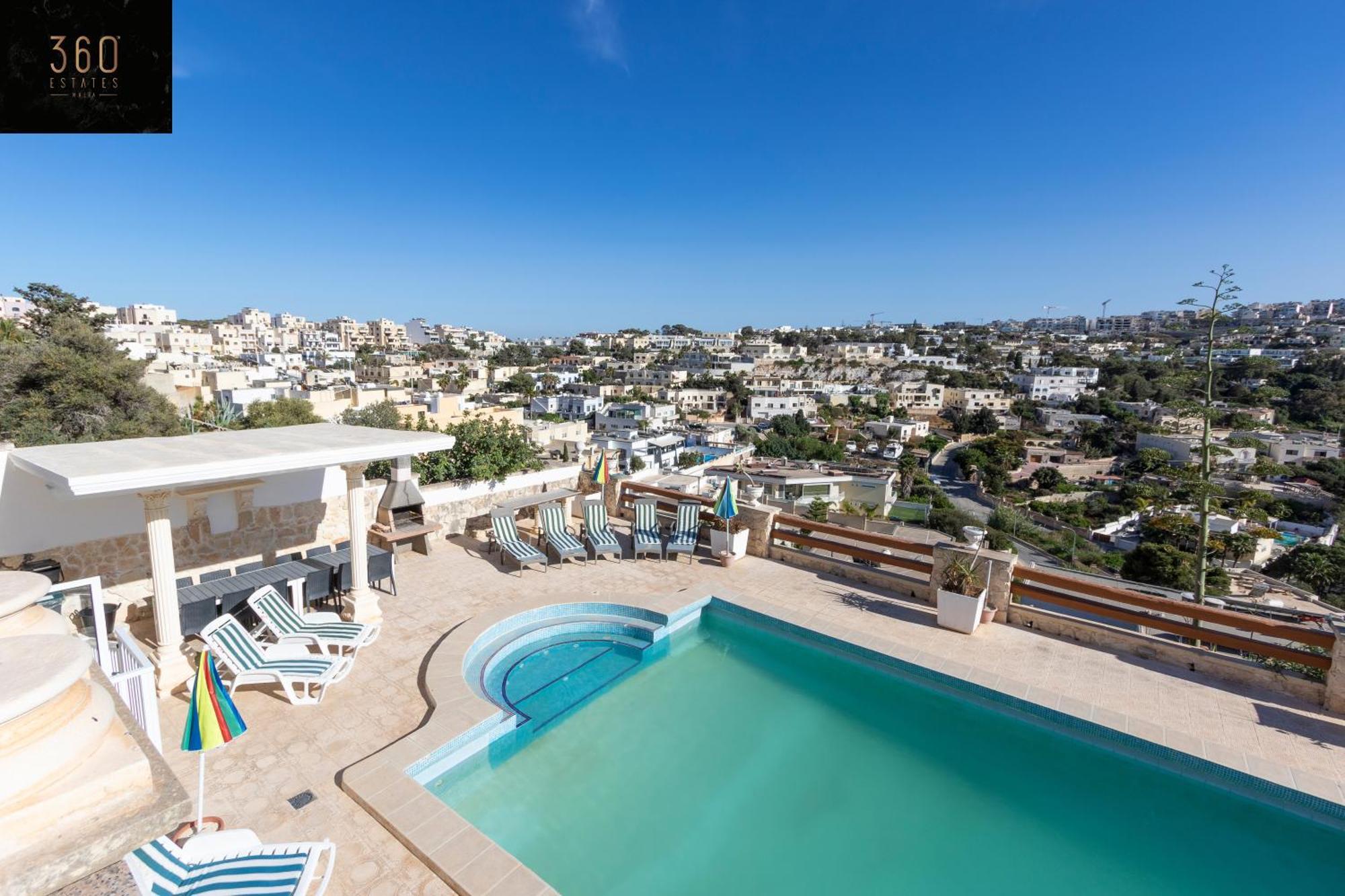 Massive Villa Pool Area With Views, Wifi With Bbq By 360 Estates Mellieħa Kültér fotó