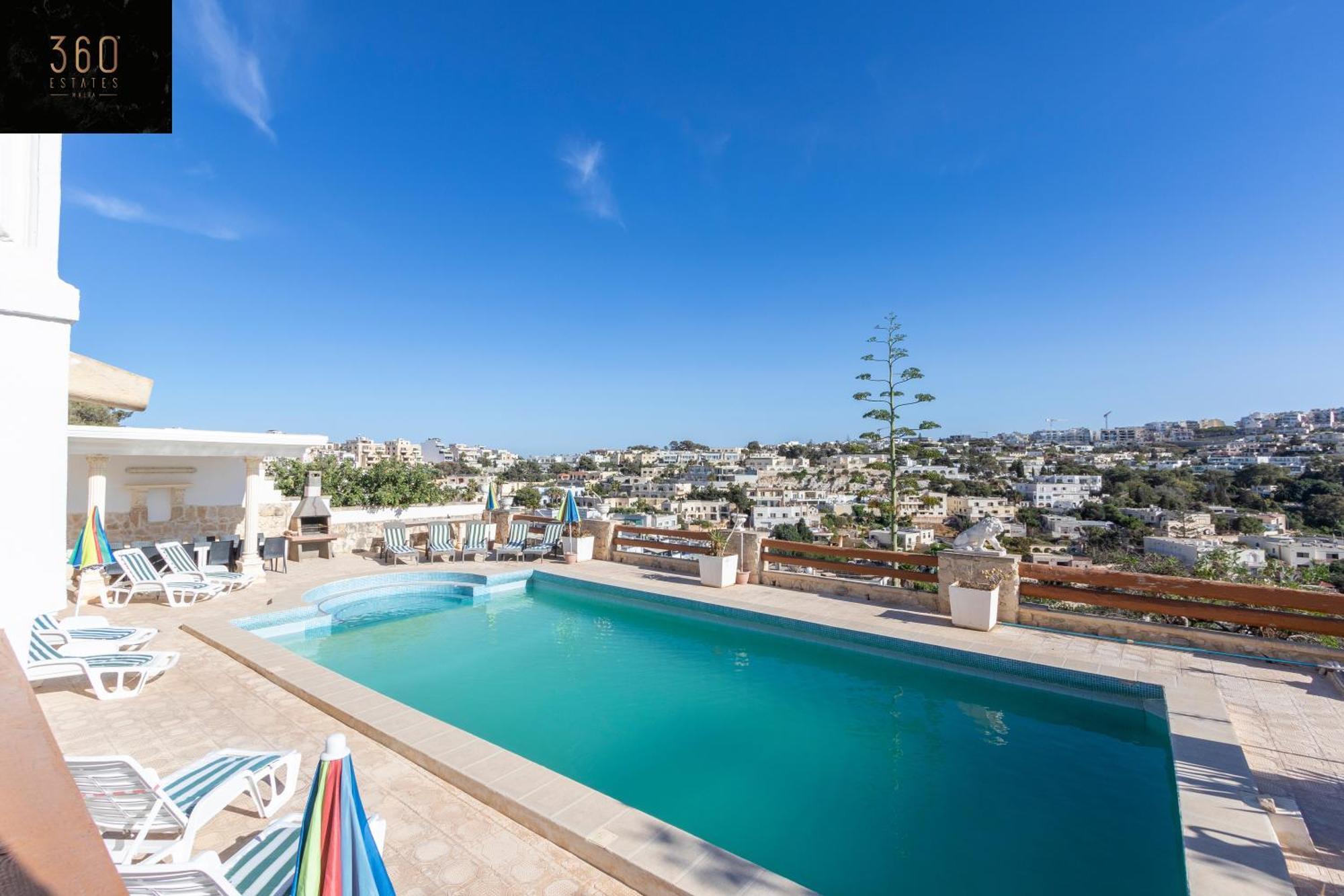 Massive Villa Pool Area With Views, Wifi With Bbq By 360 Estates Mellieħa Kültér fotó