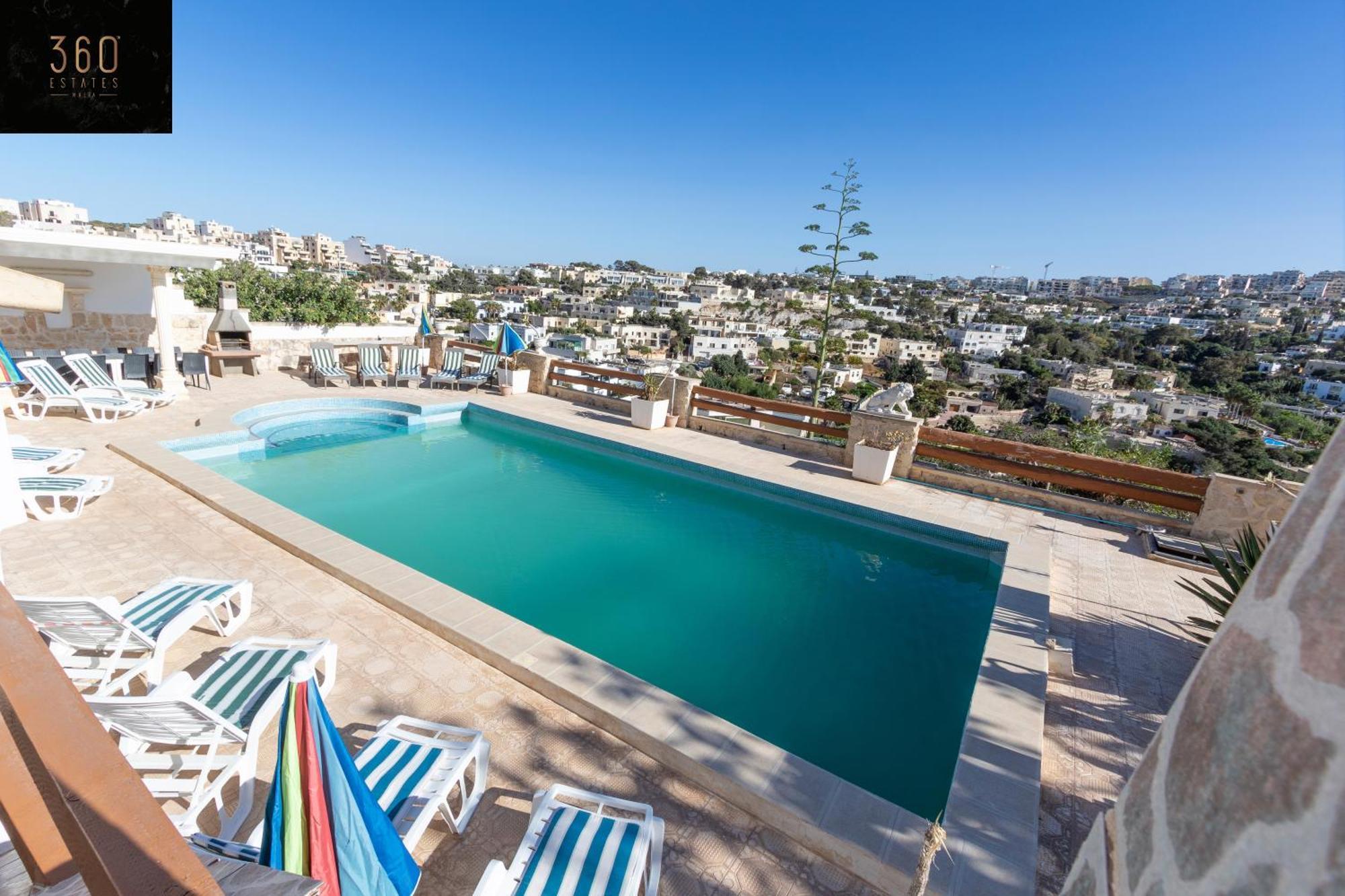 Massive Villa Pool Area With Views, Wifi With Bbq By 360 Estates Mellieħa Kültér fotó